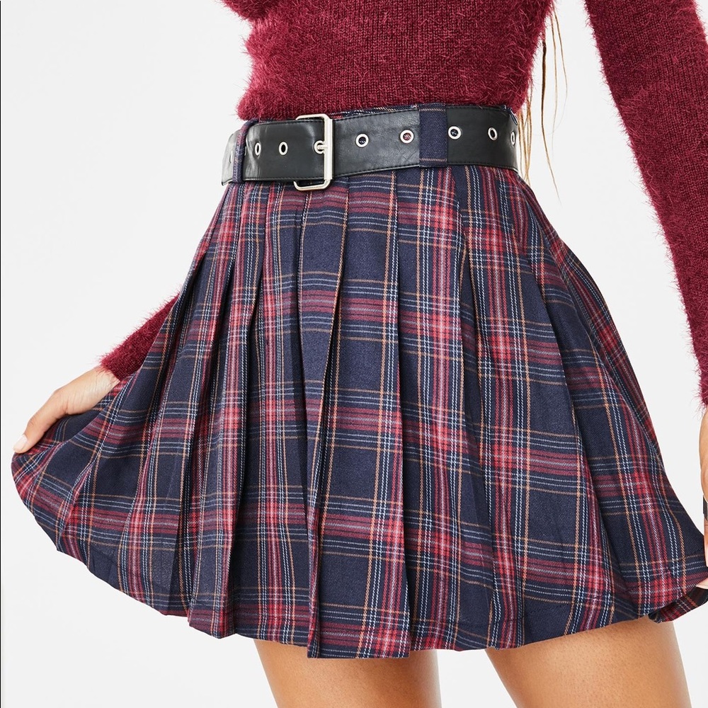 Dolls Kill Rebel Plaid Skirt